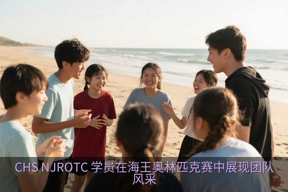 学员在海滩团队挑战活动后交流